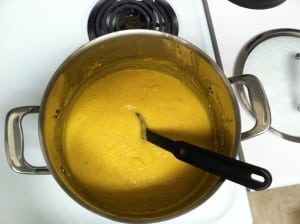 Butternut squash and apple soup