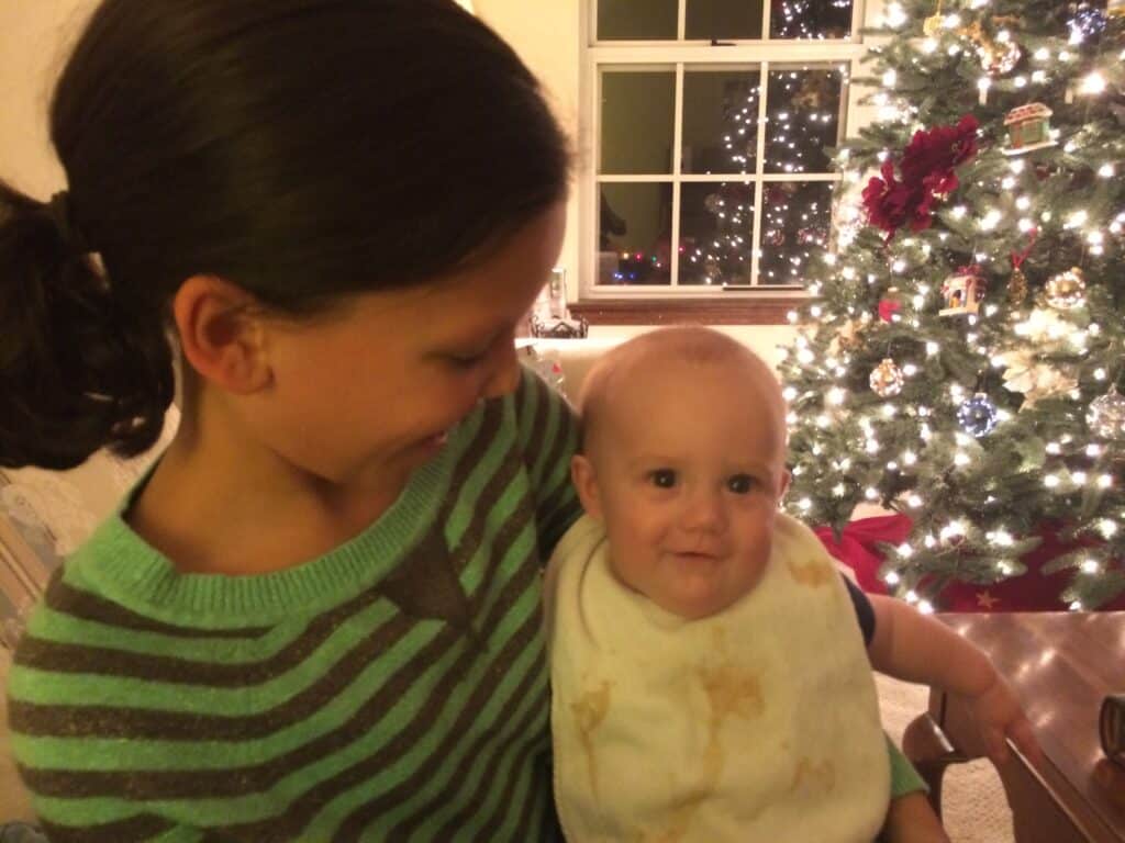 Christmas with a baby