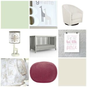 Neutral girl nursery