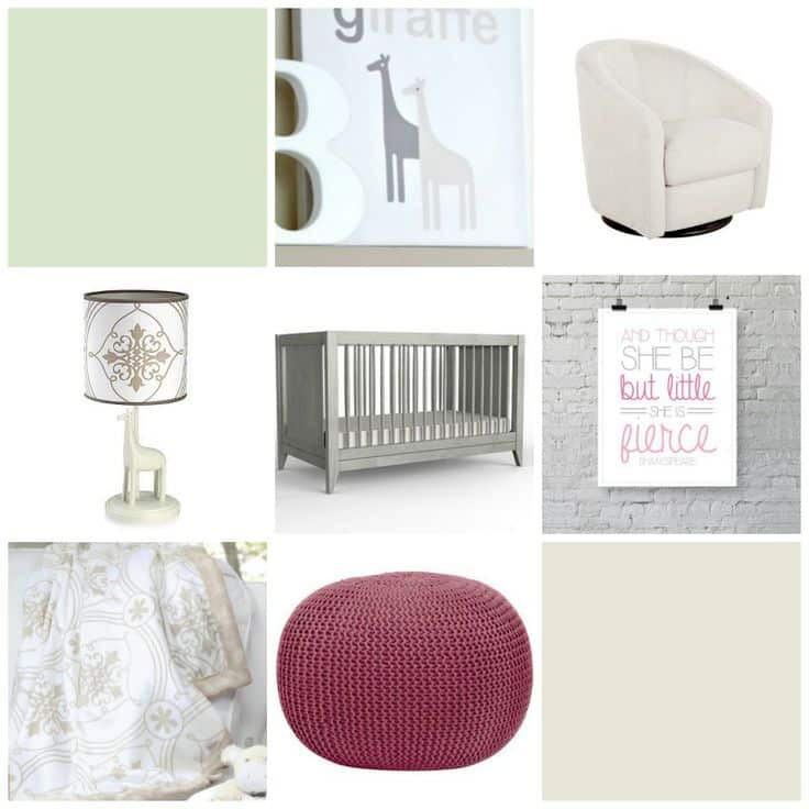 Neutral girl nursery