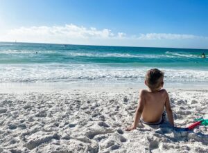 On the beach in Florida