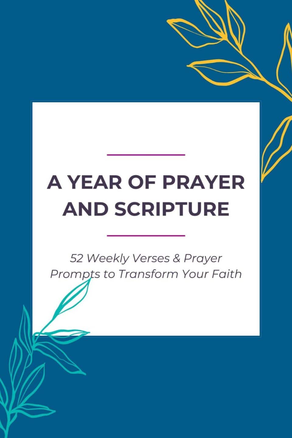 Free Scripture Printables: A Year of Prayer and Bible Verses - Twenty ...