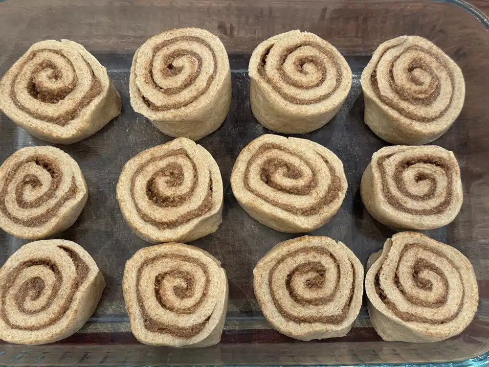 sourdough orange glazed cinnamon rolls with fresh milled flour-4